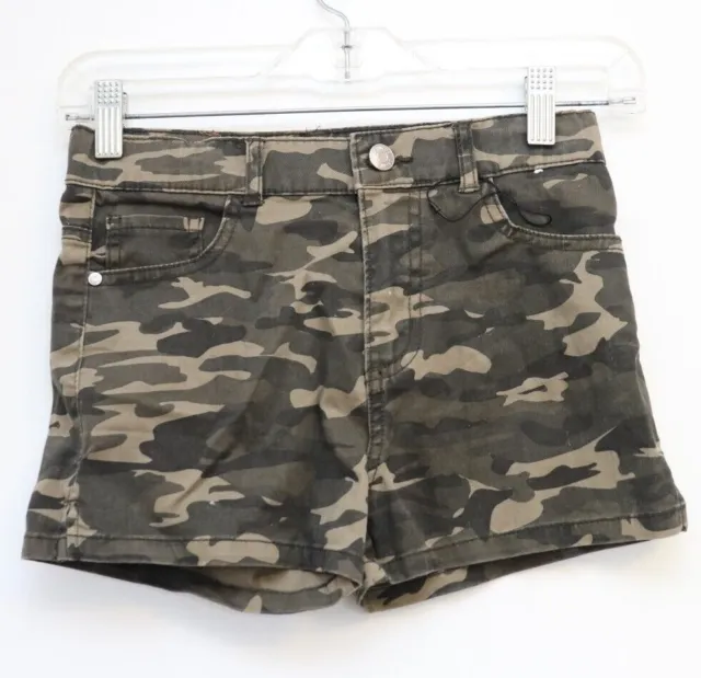 Denim and Co Girls Camo Shorts 10-11 Yrs Mid Rise