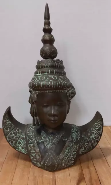 Antique 19th Century Bronze Southeast Asian Thai Statue