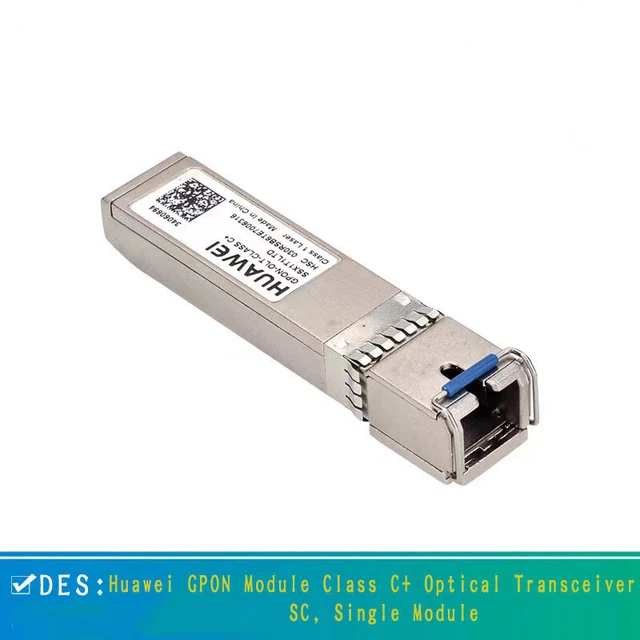 HUAWEI GPON MODULE (GPON SFP) Class C+ Optical Transceiver, SC, Single ...