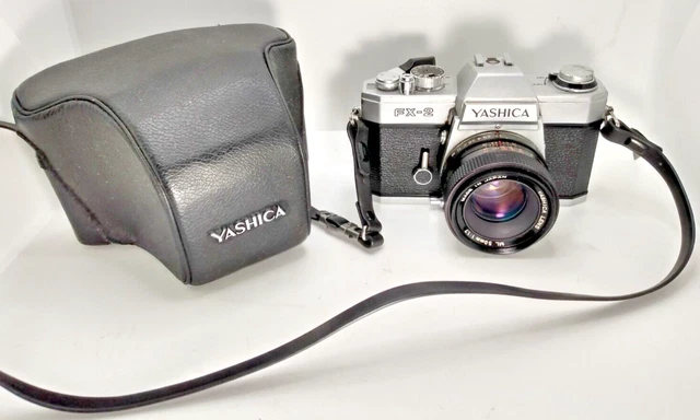Yashica FX-2 35mm SLR Camera + Case + Yashica ML 50mm 1: 1.7 Lens