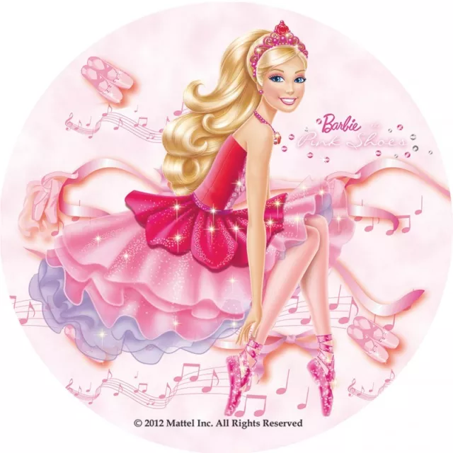Cialda - Ostia per torte Barbie film Formato grande A3 cm. 28 diametro