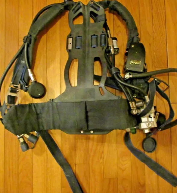 Vintage Fireman Scuba Harness Gauges Hoses