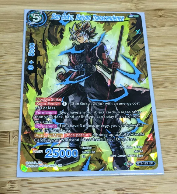 Dragon Ball Super Card Game BT7 129 ISR Son Goku Saiyan Transcendence Near Mint