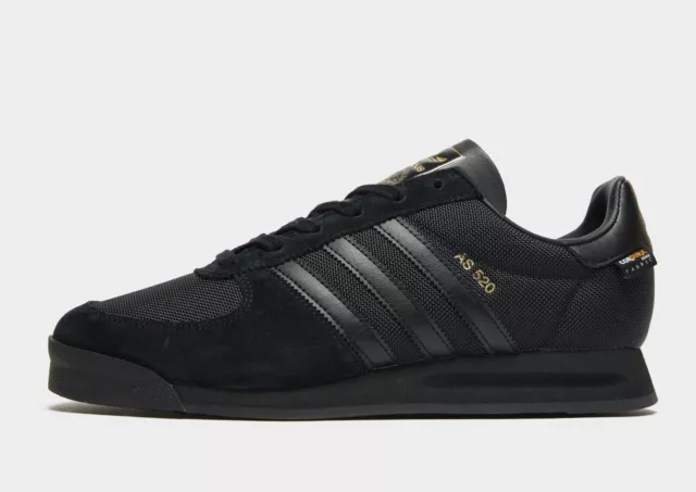 adidas AS 520 Originals Mens Shoes Trainers Uk Size 7 - 12 GW8803 Black Gold