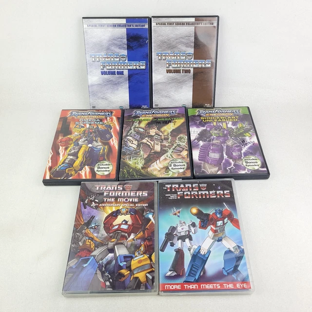 THE ORIGINAL TRANSFORMERS+ENERGON DVD Lot of 7 Hasbro Megatron Omega