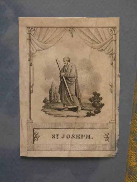 image pieuse vignette XVIIIe saint joseph