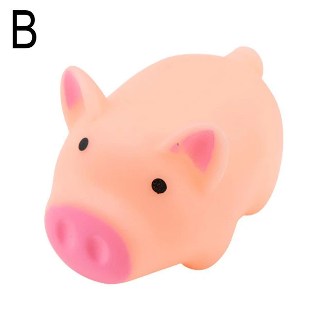 B Cute Pink Screaming Pig Squeezing Music Crying Piglet Stress Reliever Toy Q Y0