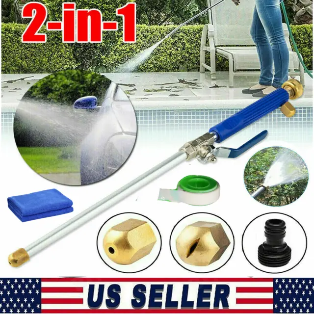 High Pressure Power Washer Water Spray Gun Nozzle Wand Attachment Garden Hose US