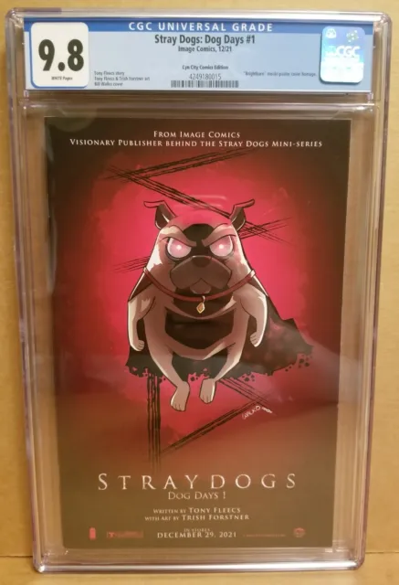 Stray Dogs: Dog Days #1 Cgc 9.8 Cyn City Walko Brightburn Variant Rare