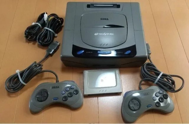 Console Sega Saturn grise, blanche HST-3210, Version japonaise testée,...