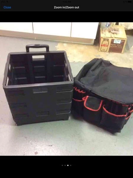 Organizador de carro artesanal rodante - usado