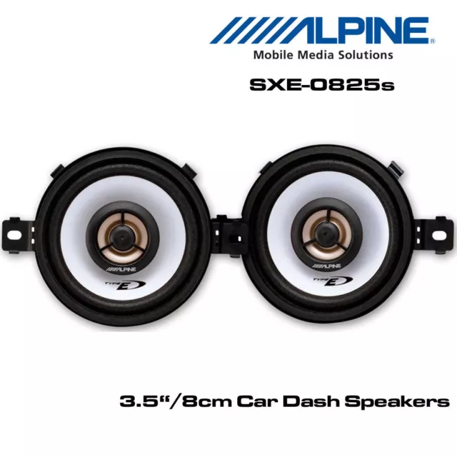 Alpine SXE-0825S - 3.5" 8cm 2-Way Car Coaxial Speakers 300W Total Power