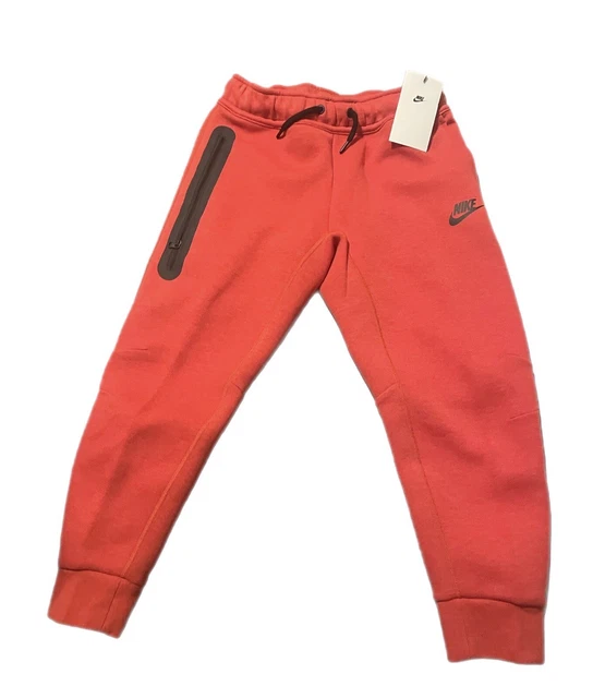 Nike Big Kids S+ Sportswear Tech Fleece Pants Extended Size FD3288-672 RED