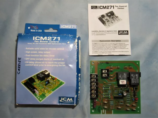 ICM Fan Blower Control ICM271 for Carrier HH84AA020 302075-3
