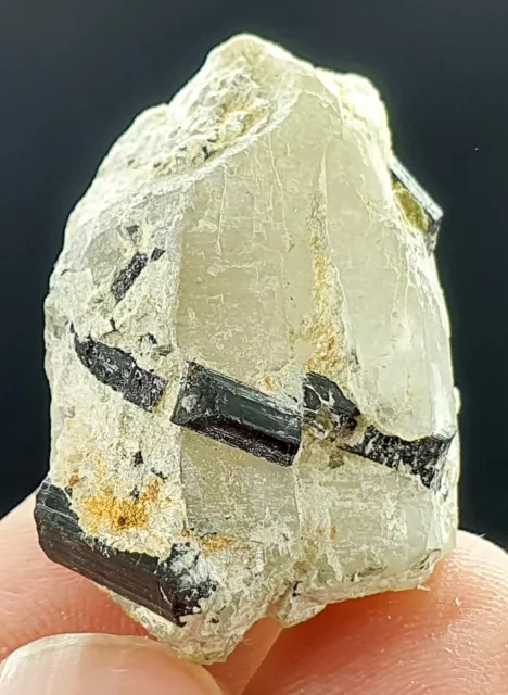 15 Gram Beautiful Black Tourmaline On Quartz Crystal From Pakistan
