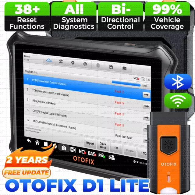 OTOFIX D1 Lite OBD2 Scanner Car Diagnostic Bidirectional Full System Key Coding