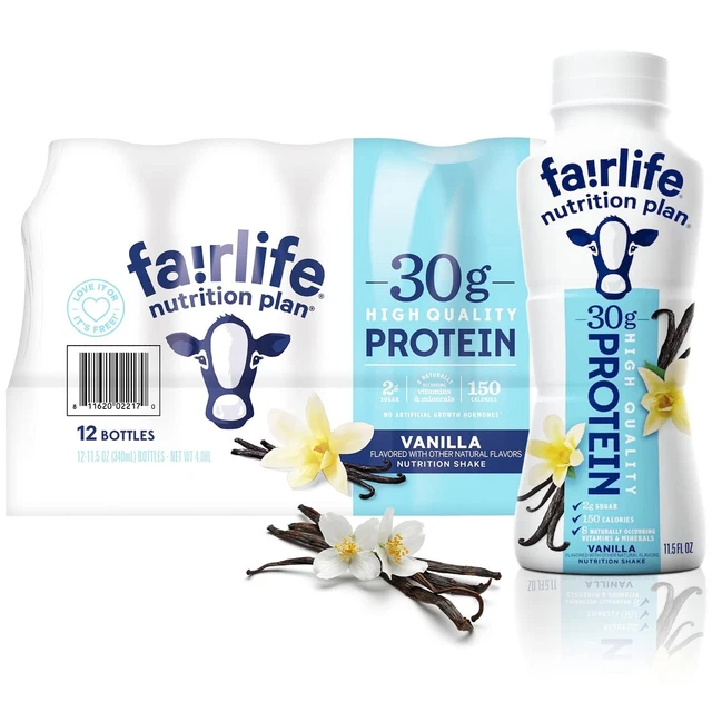FAIRLIFE NUTRITION PLAN 30 g protein Vanilla Flavor Shake Pack of 12