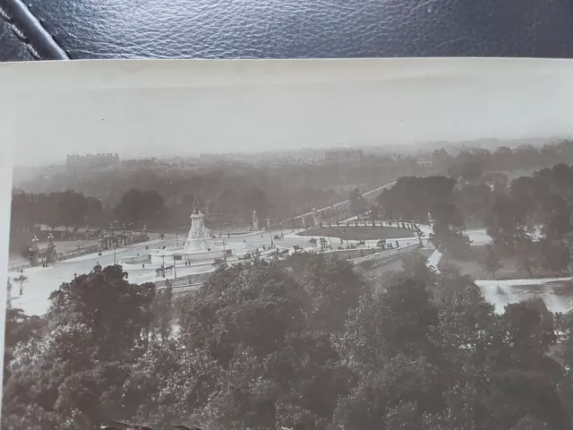 London  Aerial View  St James Park showing Victoria Memorial  Rotary RPPC 1919