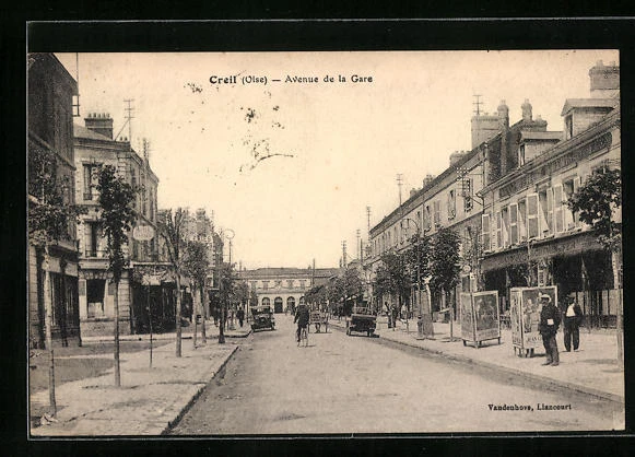 CPA Creil, Avenue de la Gare 1937