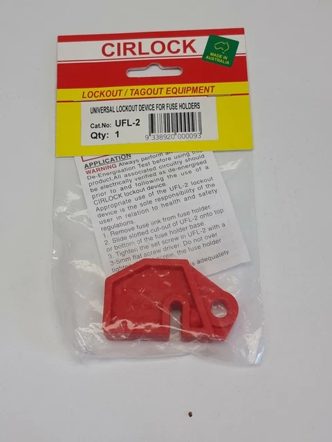Cirlock UFL-2 Universal Lockout Device for Fuse Holders