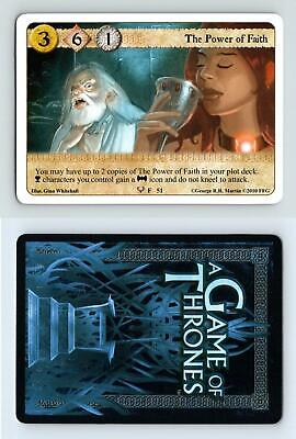 The Power Of Faith #F 51 - A Game Of Thrones Kings Of The Storm 2010 LCG Card