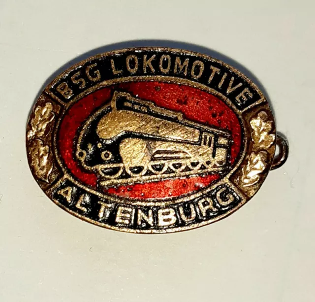 Orig. email. Ehrennadel Anstecknadel BSG Lokomotive Altenburg DDR Sport PIN Lok