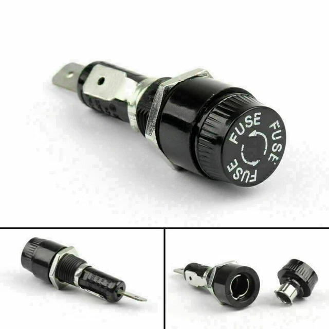 4PCS SCI R3-14C Panel Mount Chassis Fuse Holder For 6x30mm Glass Fuses 10A 250V'