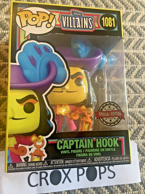 DISNEY VILLAINS - Captain Hook Blacklight #1081 Funko Pop Vinyl