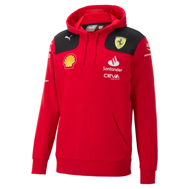 Scuderia Ferrari F1 Official Team Pullover Hoodie PUMA Red 2023 Free UK Shipping