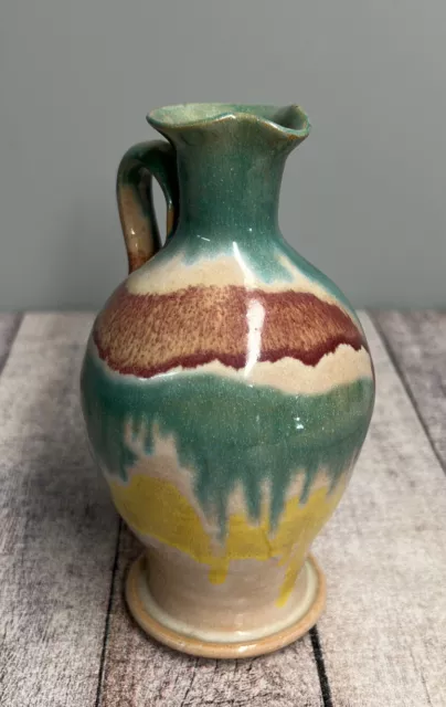 Vintage Studio Art Pottery Drip Glaze Vase Collectible