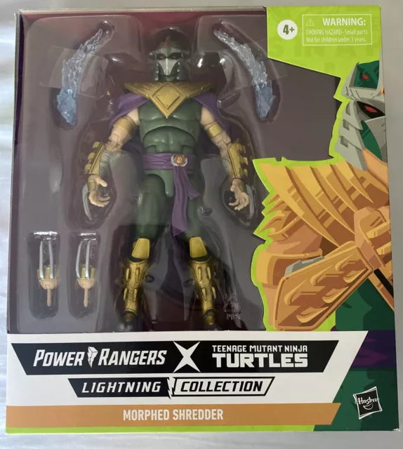 Hasbro Power Rangers TMNT Lightning Collection Morphed Shredder Green Ranger New