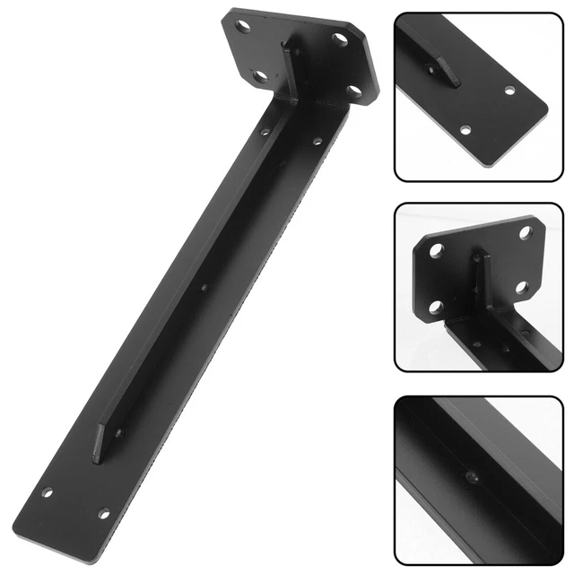 Staffa Per Mensole In Acciaio Argento 200x125 Mm - Supporto Parete Fino A 320 Kg Per Scaffali Fai Da Te