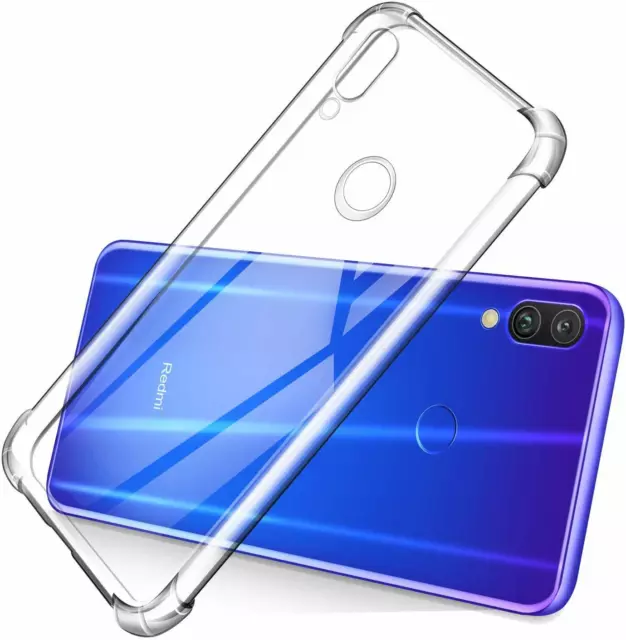 Coque Xiaomi Redmi Note 7 + 2X Vitre En Verre Trempe Housse Etui Transparent 3