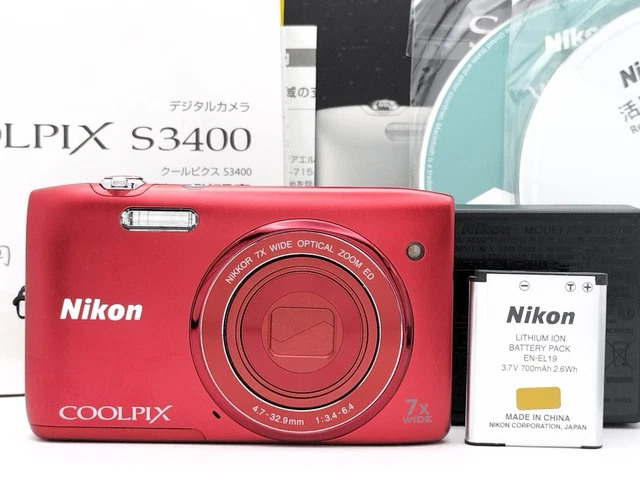 NIKON COOLPIX S3400 digital camera full set a4820 $501.57