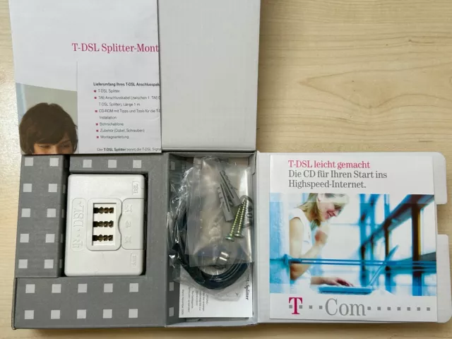 Deutsche Telekom Internet Telefon Anschluss Box Splitter T Home DSL VDSL ADSL