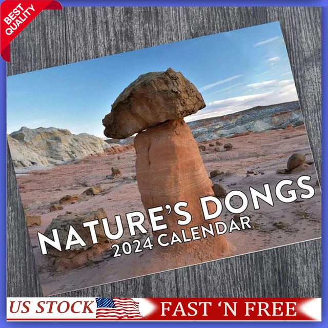 2024 NATURE'S DONGS 2024 Calendar Nature Landscape Funny Adult Shaped