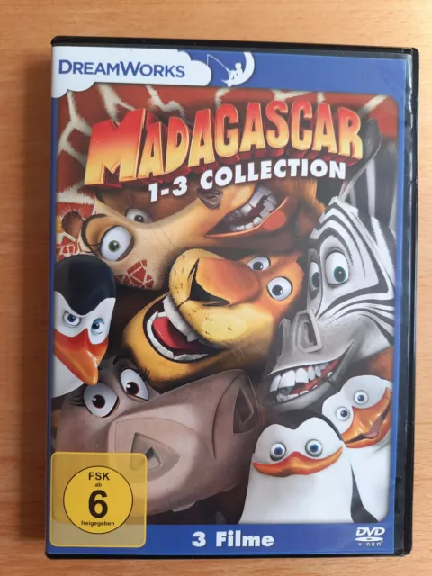 Madagascar 1-3 Collection   (DVD) Trilogie