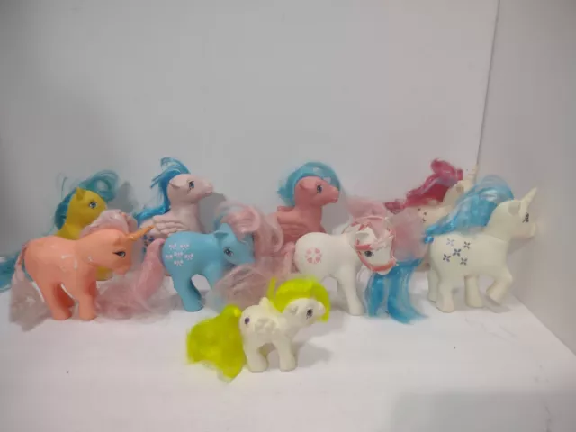 Vintage 1983 My Little Pony G1 Lot of 9 Sundance Moondancer Sprinkles Firefly