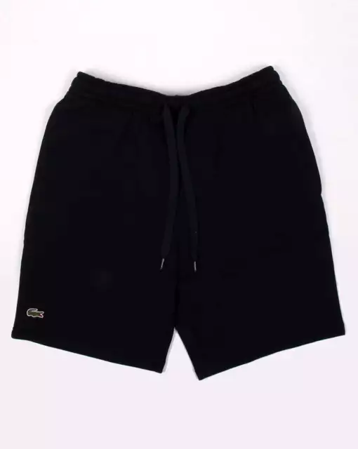 Lacoste Sport Rear Pocket Fleece Shorts in Navy Blue - soft cotton blend