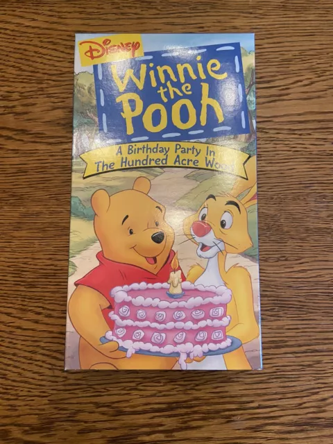 WINNIE THE POOH A Birthday Party In The Hundred Acre Woods VHS ...