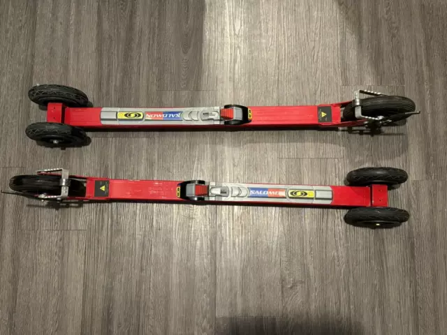 V2 Aero Skate Roller Skis RollerSkis with Salomon Bindings and Brakes