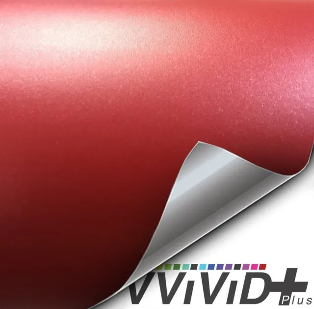 VVivid 2020 VVivid+ Matte Metallic Lava Red Vinyl Car Wrap Film | V209