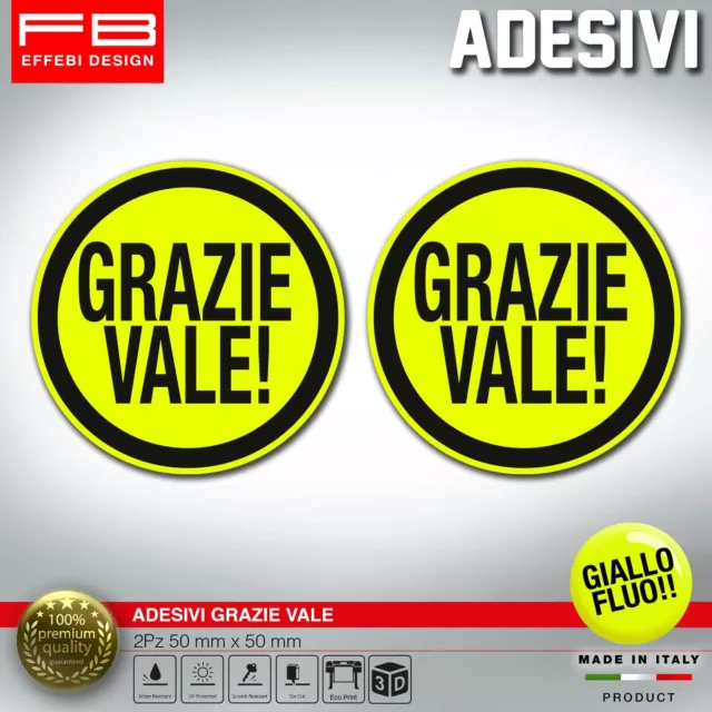 ADESIVI STICKER GRAZIE VALE !! Misano 24-10-2021 MotoGP Tribute Valentino  Rossi EUR 7,90 - PicClick IT