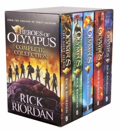 Heroes of Olympus 5 Books Complete Collection Gift Boxed Set by Rick Riordan New