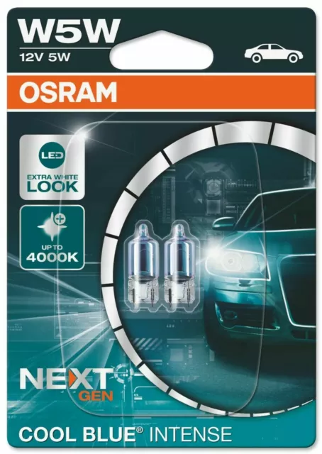 Osram W5W 2825HCBI-02B 12V 5W Cool Blue Intense 2er-Blister Standlicht