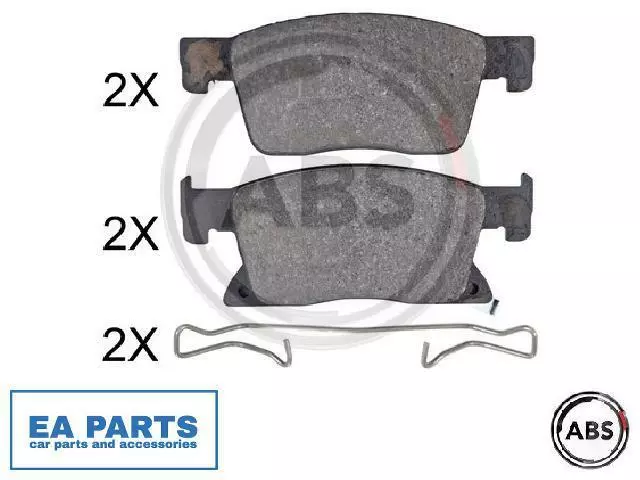 Brake Pad Set, disc brake for OPEL A.B.S. 35122