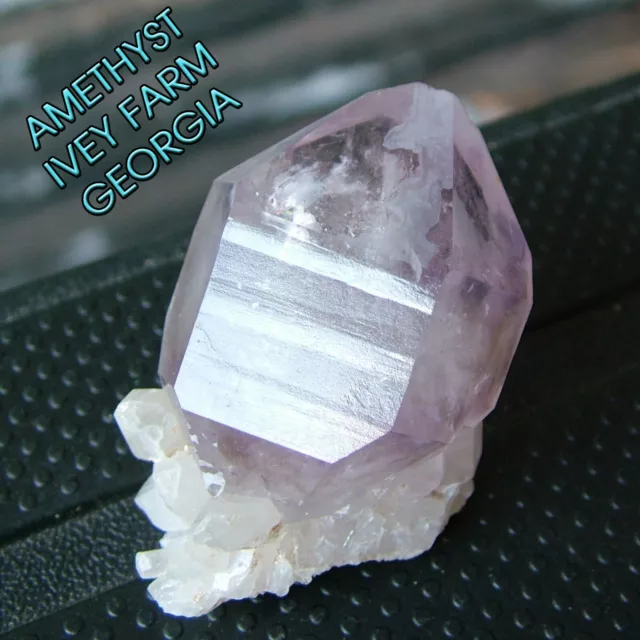GEORGIA AMETHYST CRYSTAL IVEY FARM WARRENTON clay inclusions white kaolin quartz
