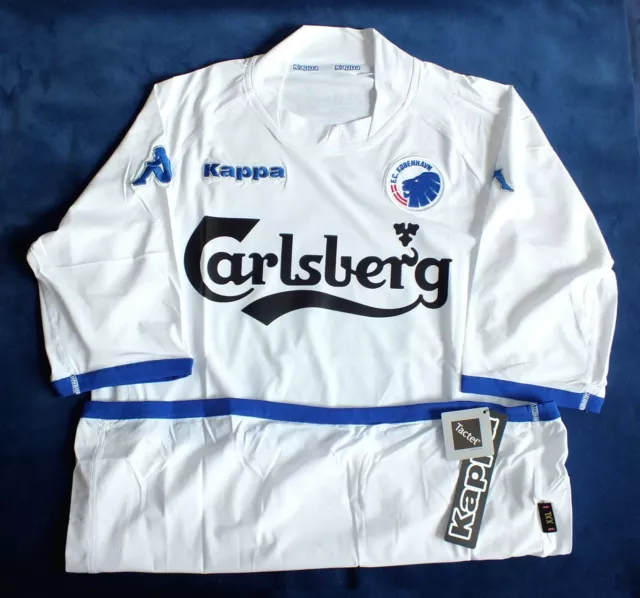 Seltenes kurzärmeliges Shirt Kappa FC Kopenhagen Kobenhavn 2005-2006 neu mit Etikett XL