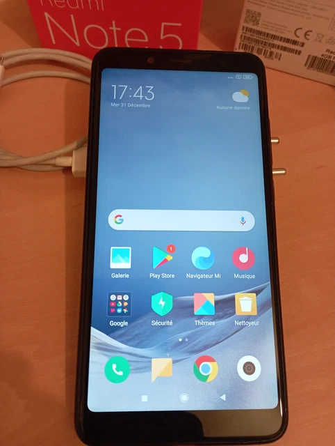 MI Xiaomi REDMI NOTE 5 BLACK - GLOBAL VERSION - 4GB - 64 GB - "5.99" - DUAL SIM