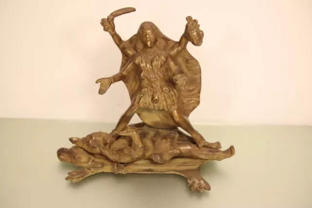 Alte Bronze Figur KALI MAA Statue